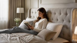 découvrez comment une tête de lit capitonnée améliore le confort du dos lors de la lecture, alliant soutien et élégance pour des moments de détente optimaux.