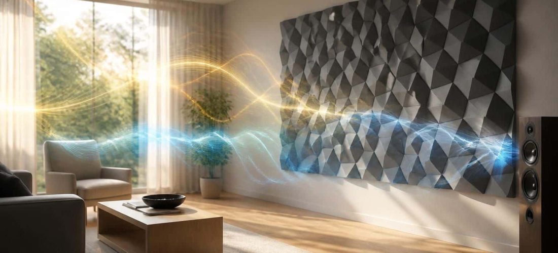 découvrez comment le panneau acoustique améliore l'absorption des échos pour optimiser le confort sonore dans votre pièce.