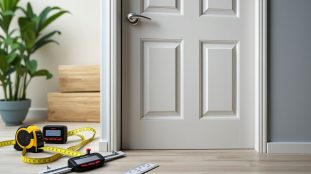 découvrez les dimensions standard d'une porte de service et apprenez quelles cotes relever précisément avant de passer votre commande pour éviter toute erreur.